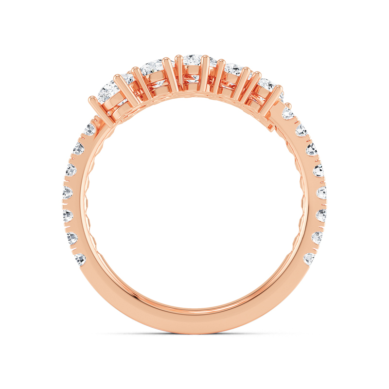 Rose Gold Lab Grown Diamond Flair Pear Open (1 3/4ctw)