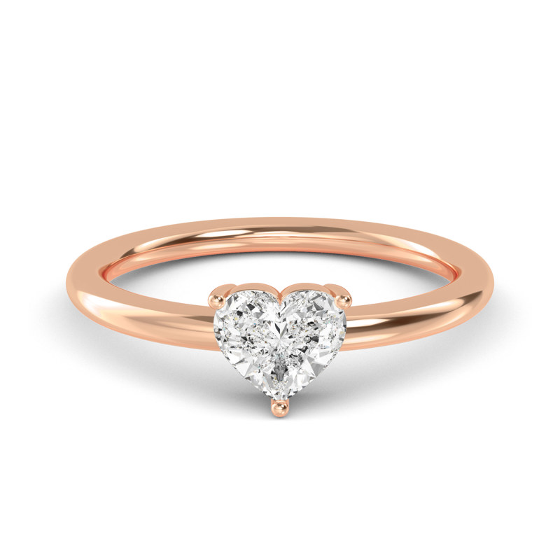 Rose Gold Lab Grown Diamond Luca Heart (1/2ct)