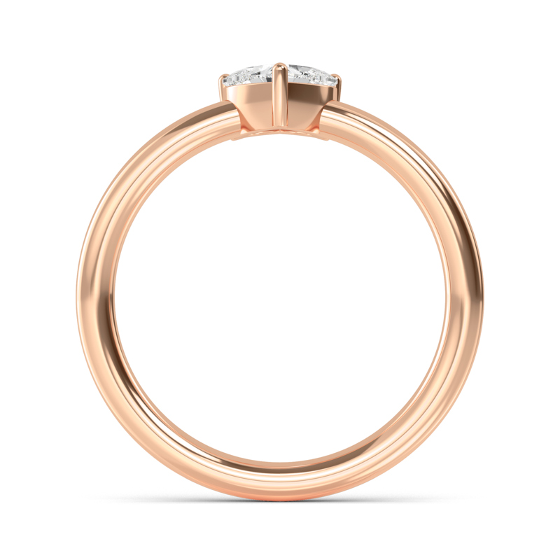 Rose Gold Lab Grown Diamond Luca Heart (1/2ct)