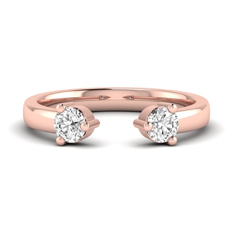 Rose Gold Avani Open Band (1/2ctw)