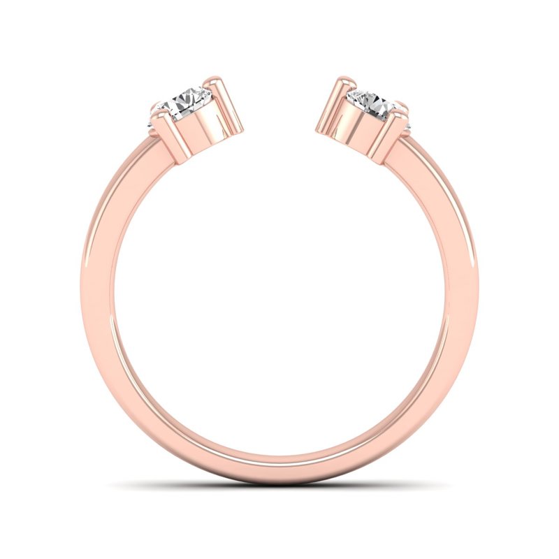 Rose Gold Avani Open Band (1/2ctw)