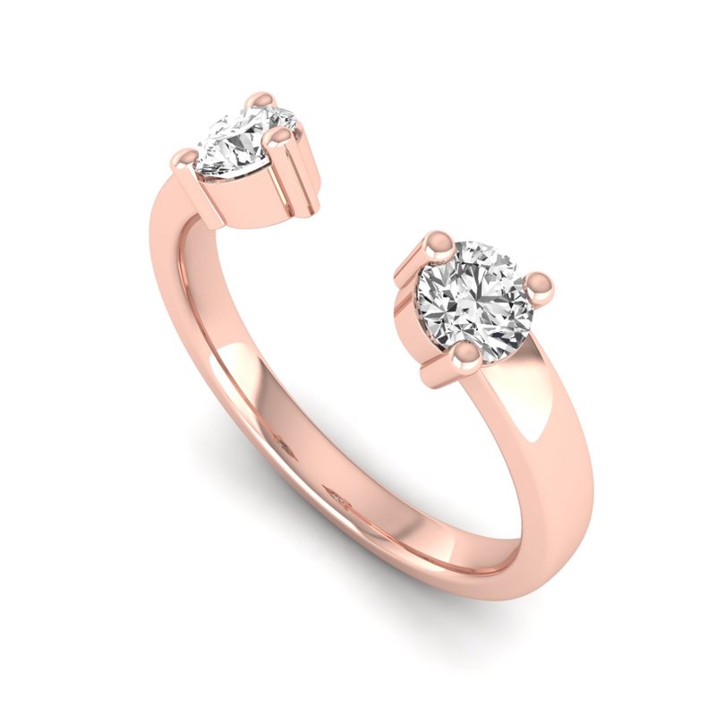 Rose Gold Avani Open Band (1/2ctw)