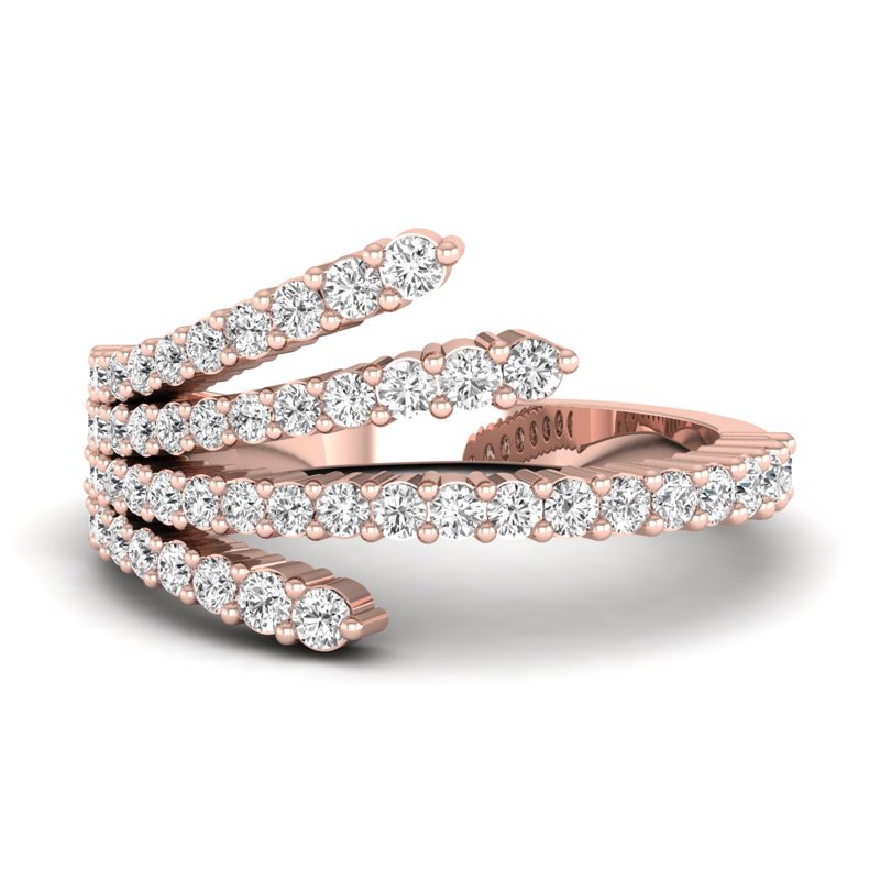 Rose Gold Flair Fashion Ring (1ctw)