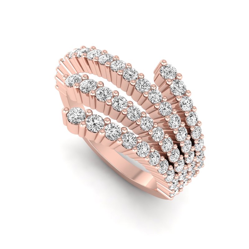 Rose Gold Flair Fashion Ring (1ctw)