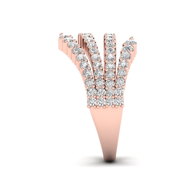 Rose Gold Flair Fashion Ring (1ctw)