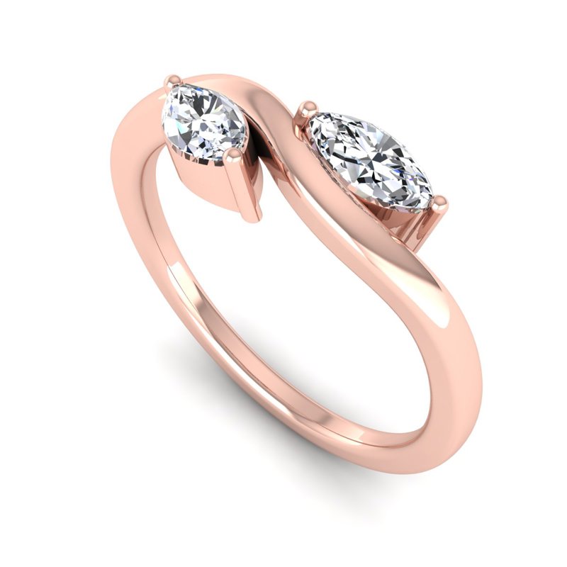 Rose Gold Skyla Marquise Ring