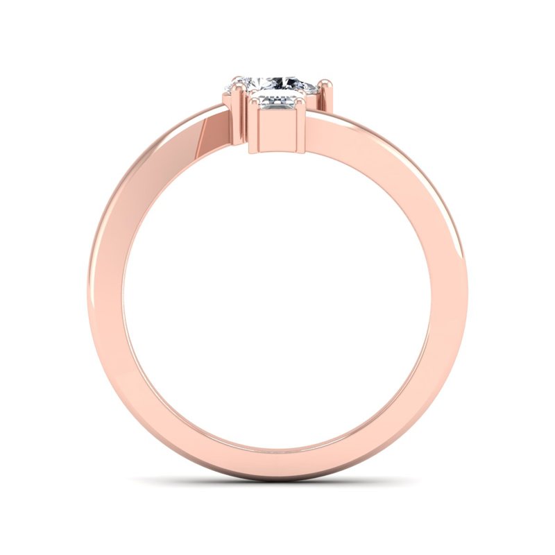 Rose Gold Lee Toi Et Moi Ring