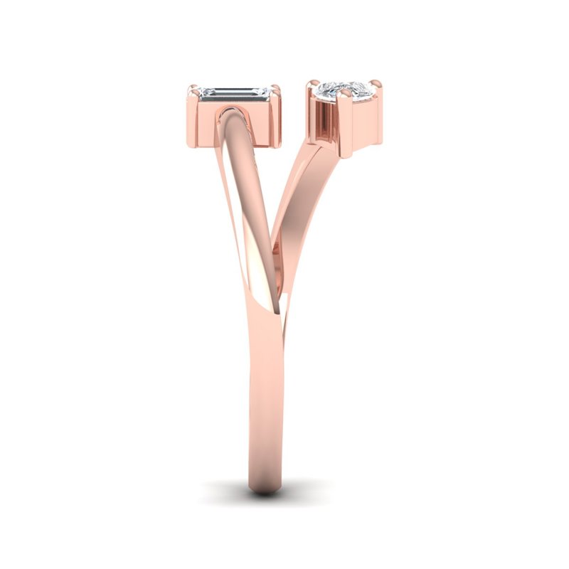 Rose Gold Lee Toi Et Moi Ring