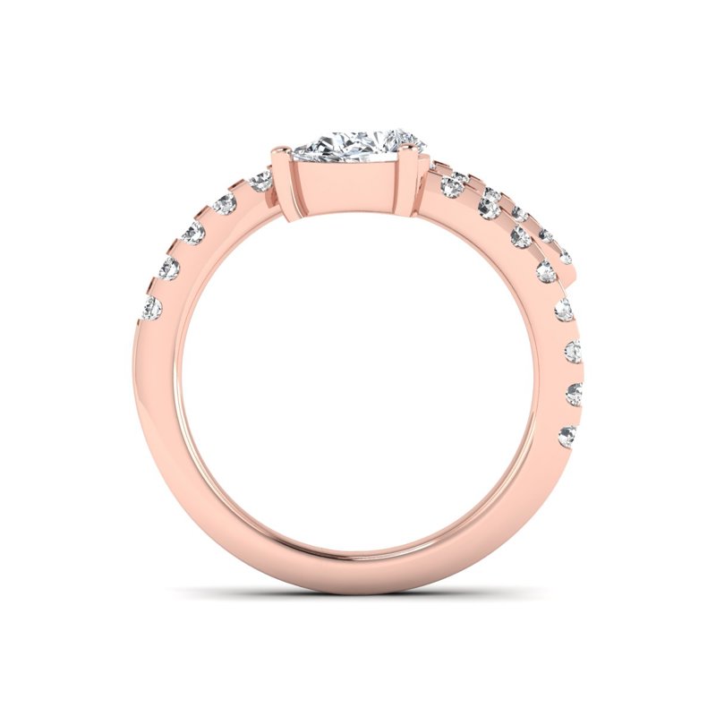 Rose Gold Alaia Twist Pear (1ctw)
