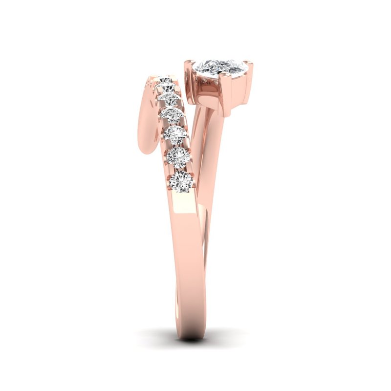Rose Gold Alaia Twist Pear (1ctw)