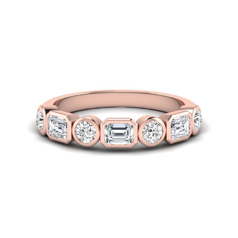 Rose Gold Frances Emerald & Oval (9/10ctw)