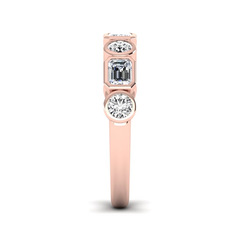Rose Gold Frances Emerald & Oval (9/10ctw)