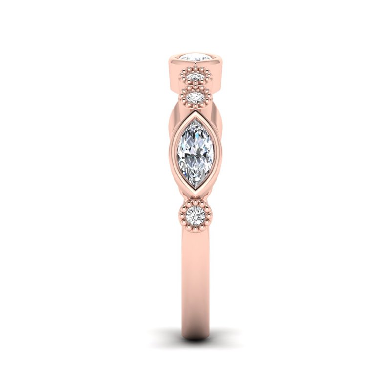 Rose Gold Adley Band (5/8ctw)