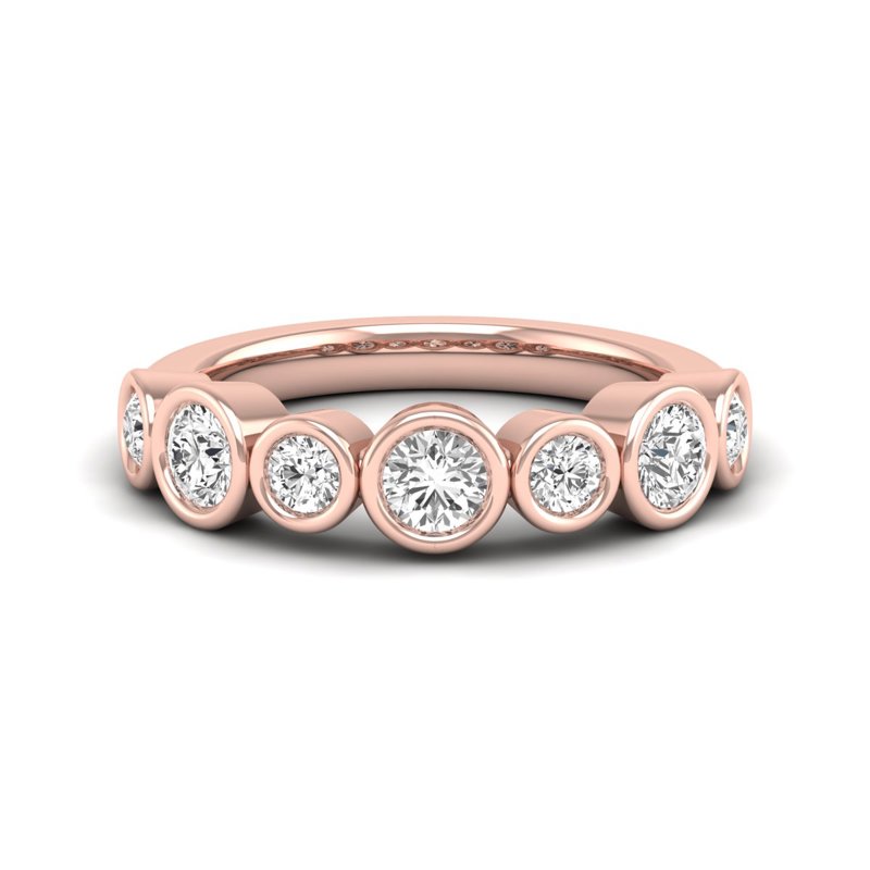 Rose Gold Pixie Bezel Band (1ctw)
