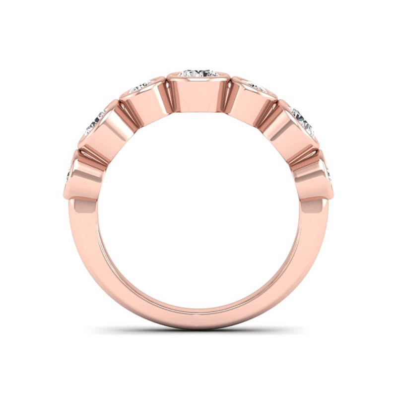 Rose Gold Pixie Bezel Band (1ctw)