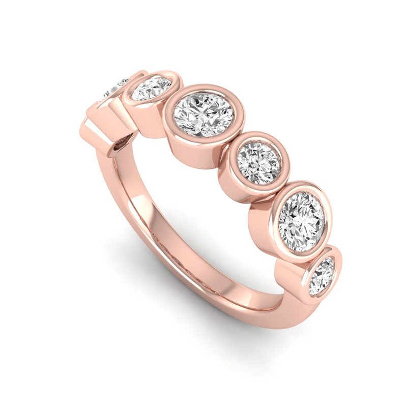 Rose Gold Pixie Bezel Band (1ctw)