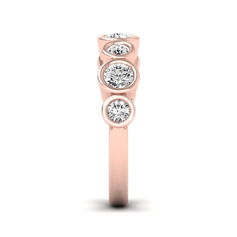 Rose Gold Pixie Bezel Band (1ctw)