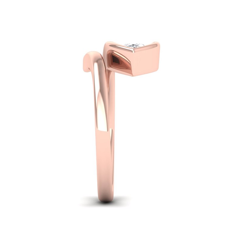 Rose Gold Nora Pear Twist (1ct)