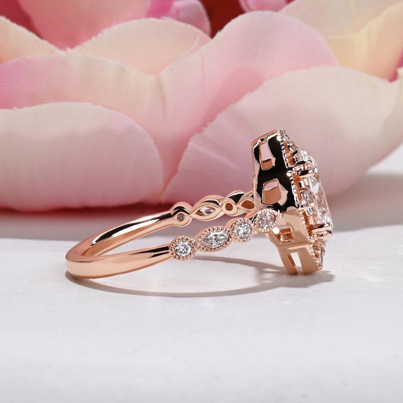 Rose Vintage Oval 1-1/3ct