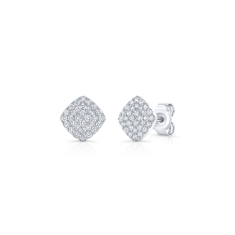 Sterling Silver 3/8ctw Pave Lab Grown Diamond Northern Star Earrings