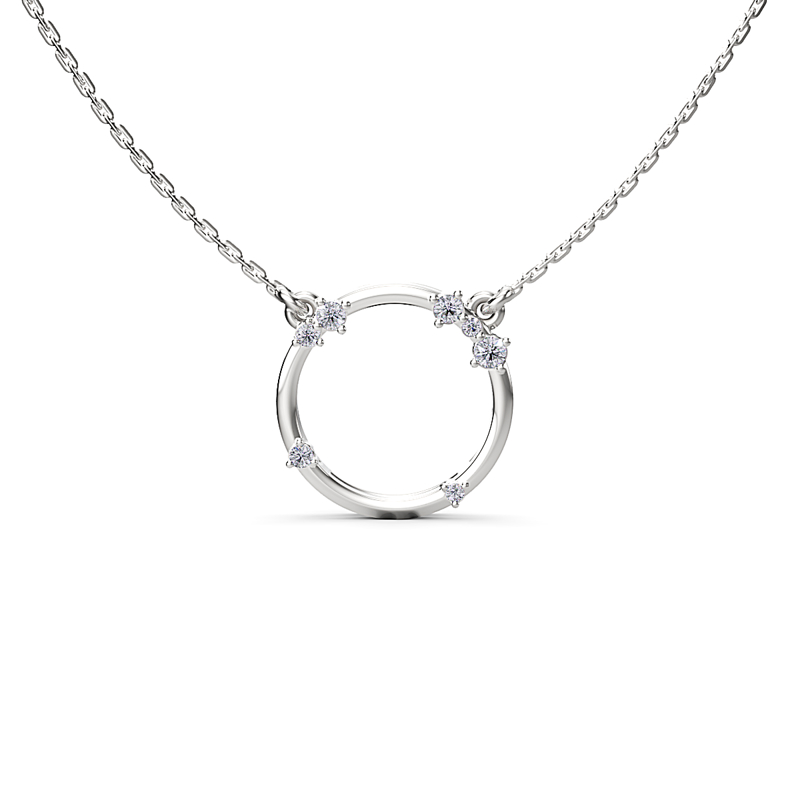 Silver Celestial Circle Pendant
