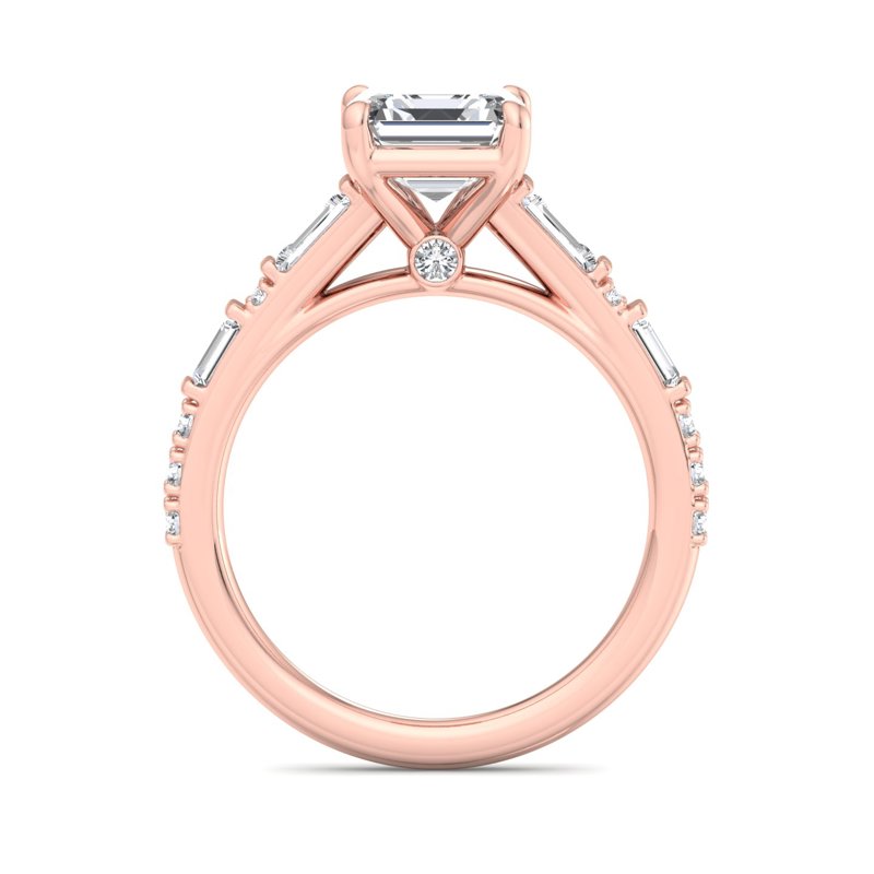 Rose Gold Grand Felicity & 1ct Asscher Lab Grown Diamond Center