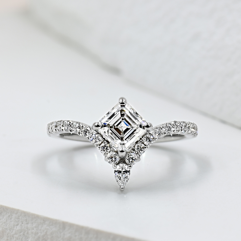 Custom Grand Avalon  1ct Asscher