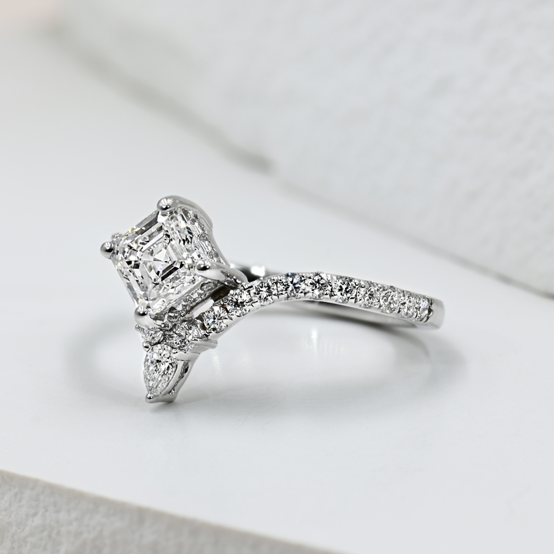 Custom Grand Avalon  1ct Asscher