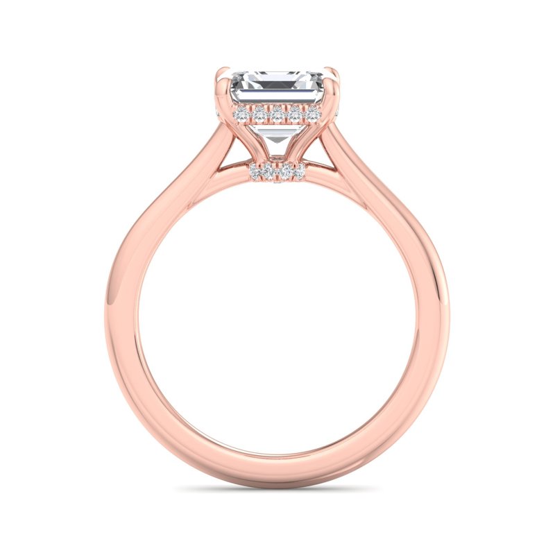 Rose Gold Esme Hidden & 1ct Asscher Lab Grown Diamond Center