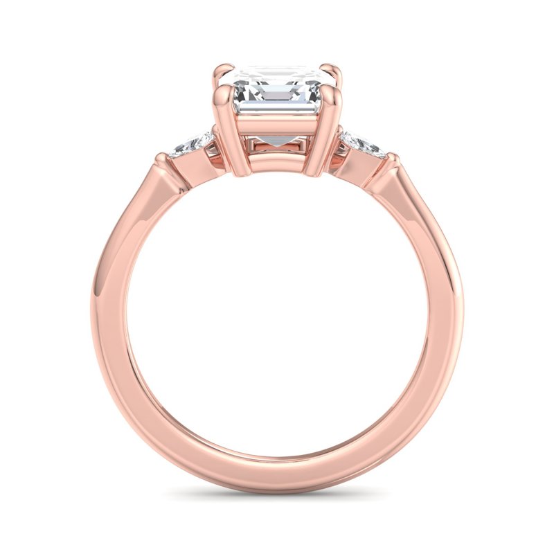 Rose Gold Ciana Kite & 1ct Asscher Lab Grown Diamond Center