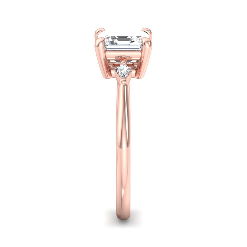 Rose Gold Ciana Kite & 1ct Asscher Lab Grown Diamond Center