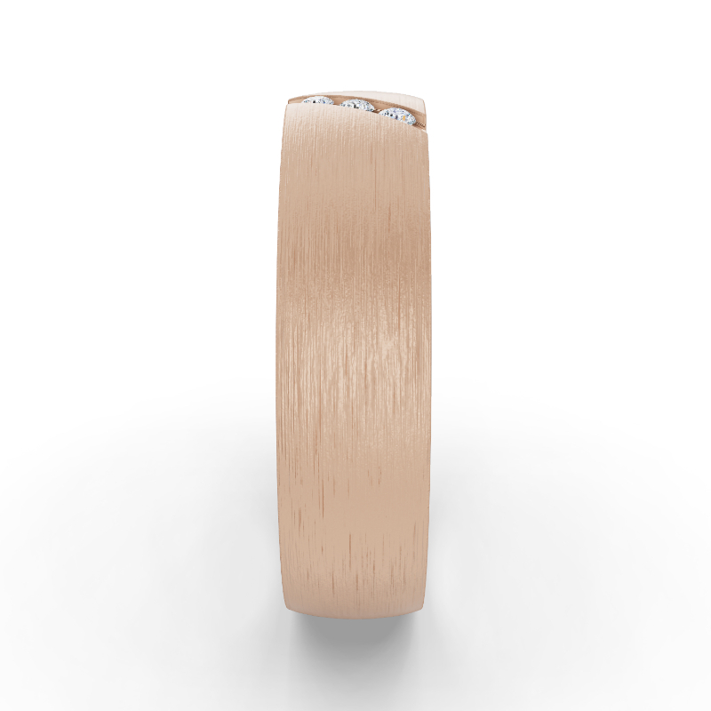 Rose Gold Elijah Men's Diamond Band