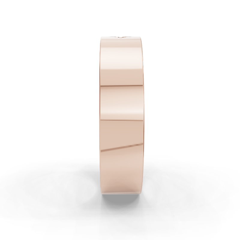 Rose Gold Calvin Men's Diamond Band