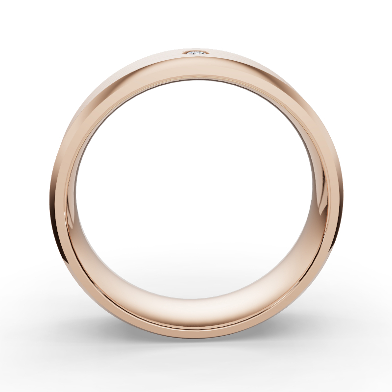 Rose Gold Grayson Men's Diamond Band