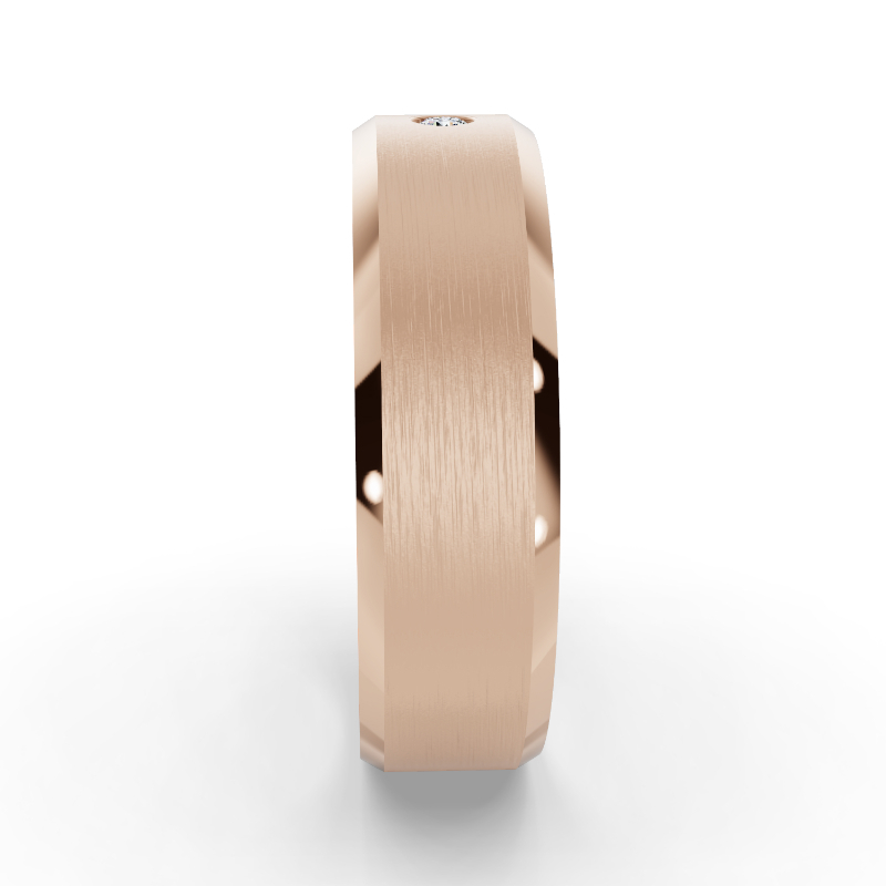Rose Gold Grayson Men's Diamond Band
