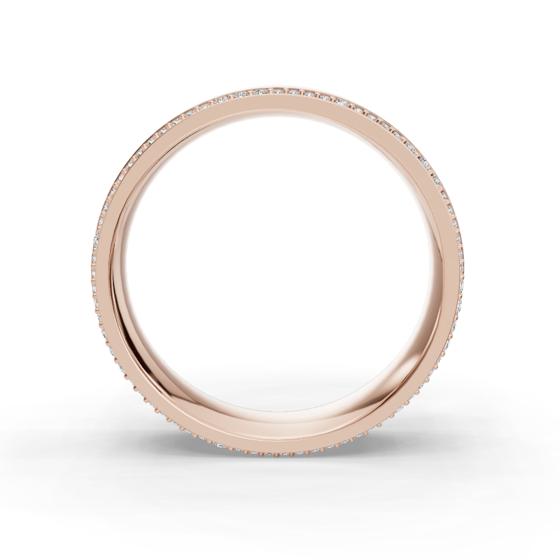 Rose Gold Orion Eternity Men's Diamond Band