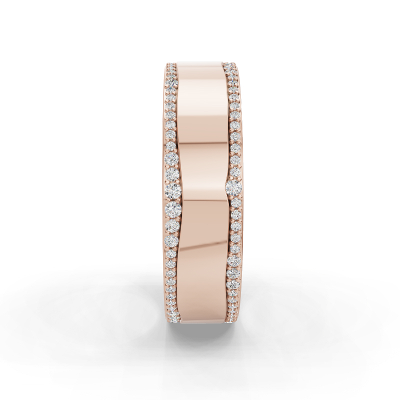 Rose Gold Orion Eternity Men's Diamond Band