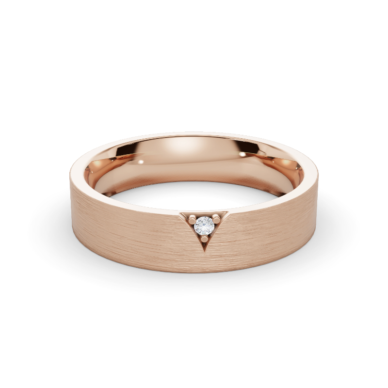 Rose Gold Byron Men's Diamond Band