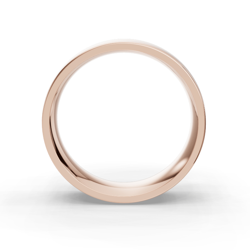 Rose Gold Wave Eternity Men's Diamond Band