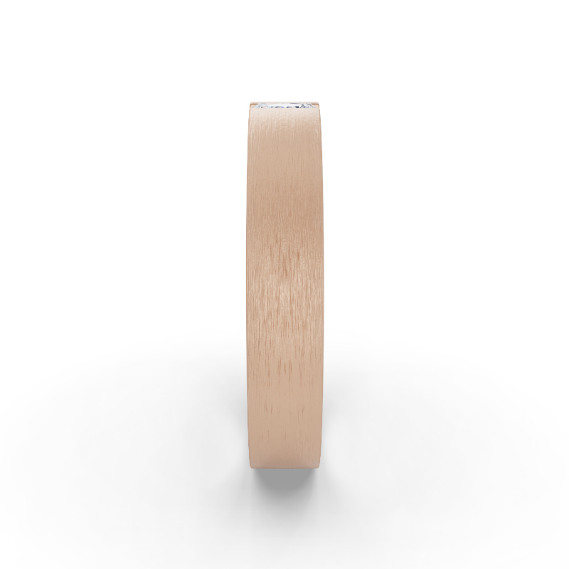 Rose Gold Eos Baguette Men's Diamond Band