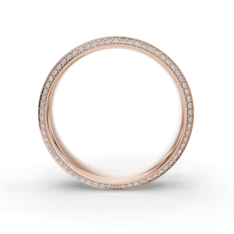 Rose Gold Vincent Eternity Men's Diamond Band