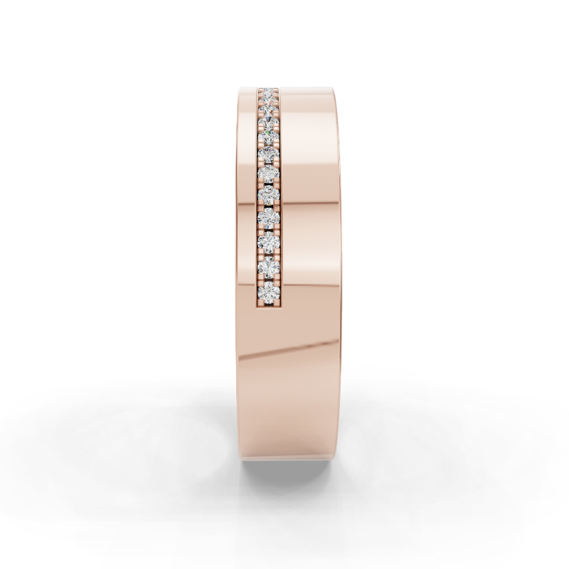Rose Gold Jensen Diamond Men's Band