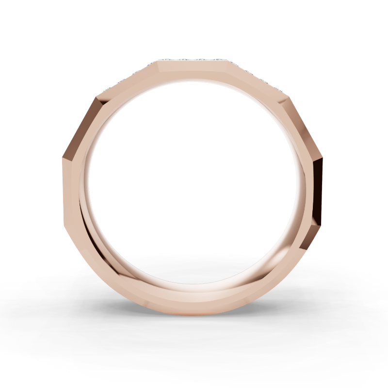 Rose Gold Atticus Diamond Men's Band