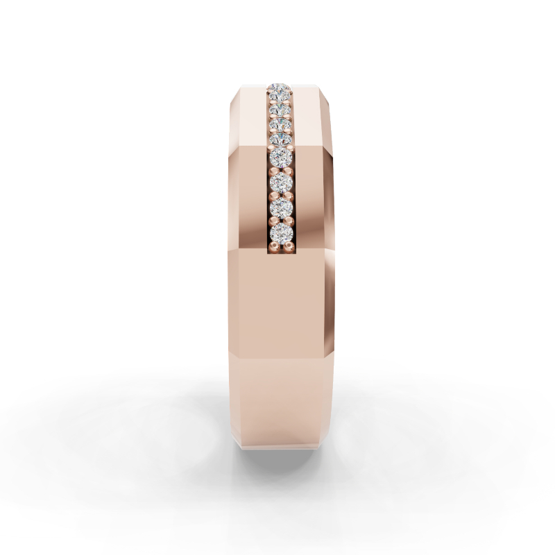 Rose Gold Atticus Diamond Men's Band