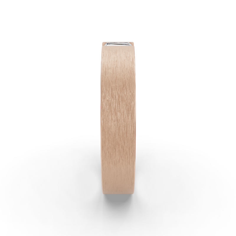Rose Gold Grande Eos Baguette Men's Diamond Band