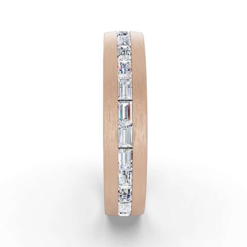 Rose Gold Kai East West Diamond Baguette Eternity
