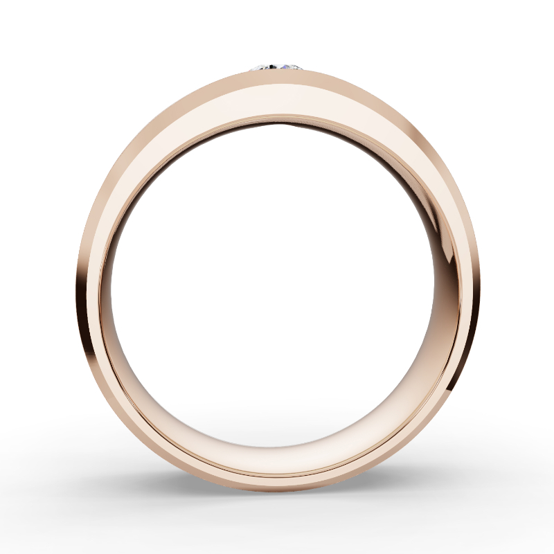 Rose Gold Grande Grayson Men's Diamond Band