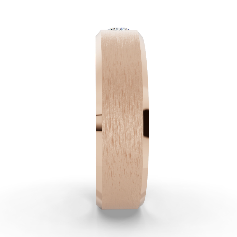 Rose Gold Grande Grayson Men's Diamond Band