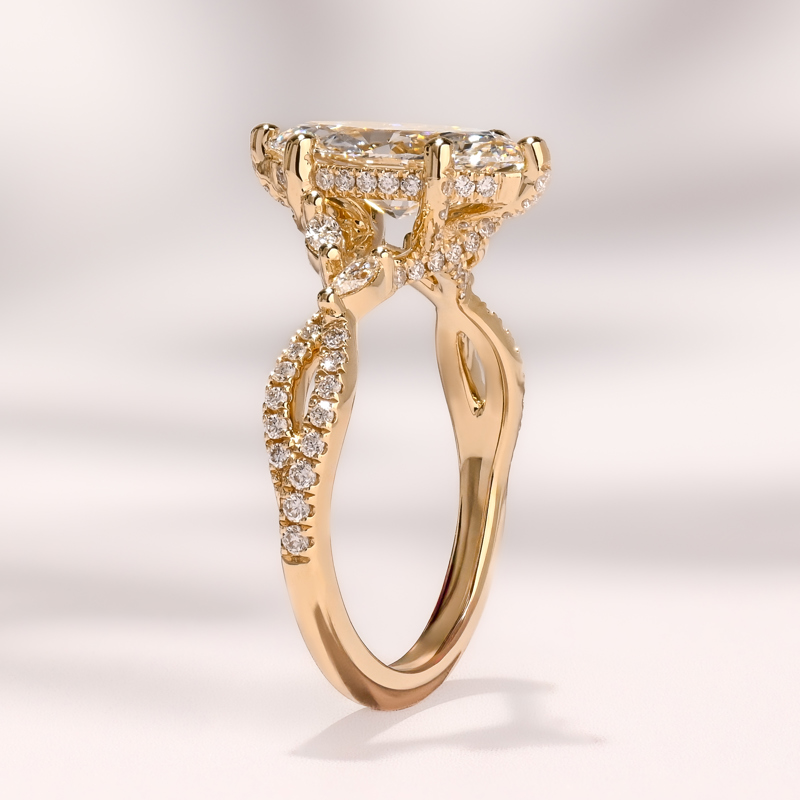Yellow Gold Grand Iris 2ct Marquise Center