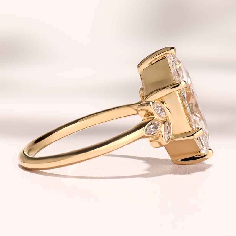 Yellow Gold Arielle Sun 3ct Marquise Center